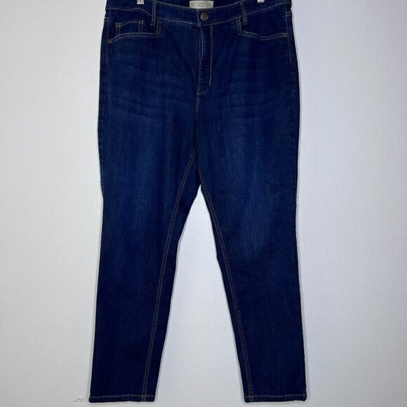 J. Jill Denim Women's Jeans Size 16 Smooth Fit Slim Ankle Medium Wash High Rise - Picture 1 of 11